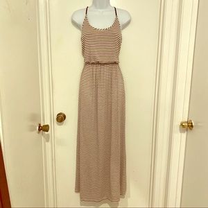 Lani California Black and White Striped Maxi